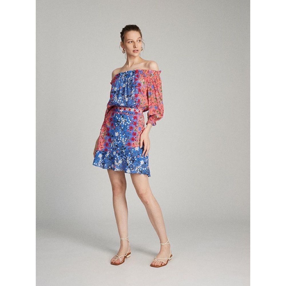 SALONI Grace Dress in Foxglove Meadow print size 4
